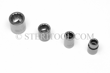 #14051 - 5/16" 12pt x 1/2dr Stainless Steel Standard Socket. socket, 1/2dr, 1/2-dr, 1/2 dr, 12pt, 12-pt, 12 pt, socket